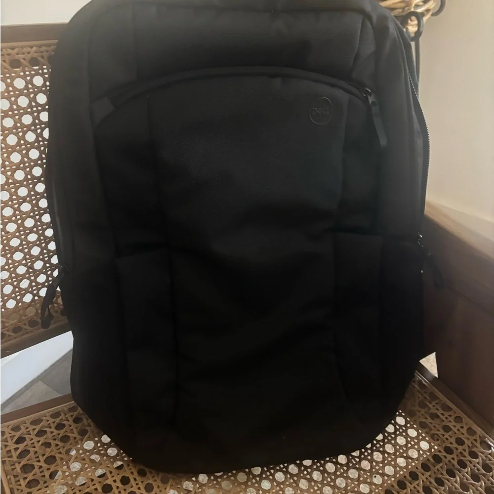 Dell Black Solid Laptop Backpack
